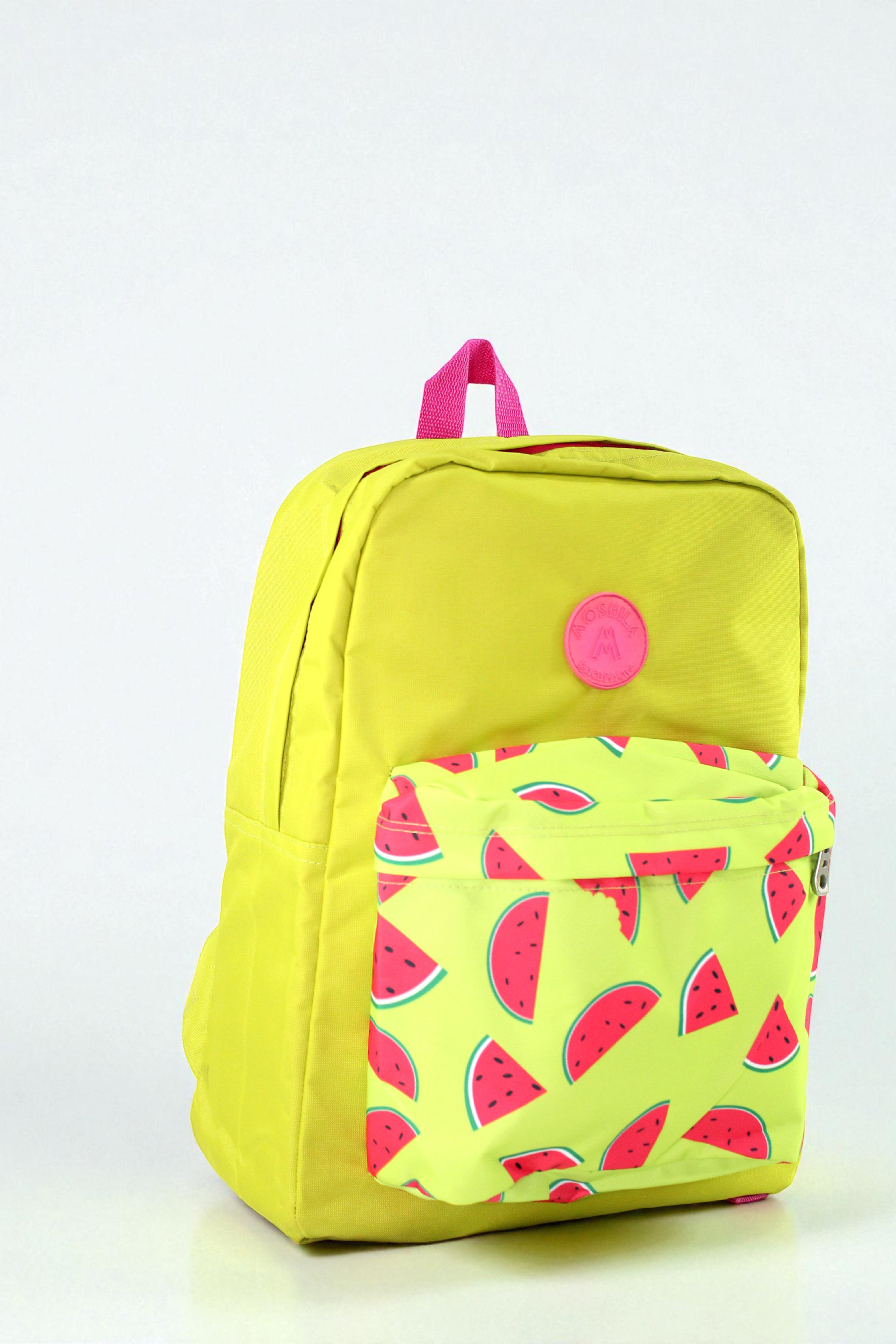 6810 MALETIN MOSHILA AMARILLO BOLSILLO ESTAMPADO SANDIAS