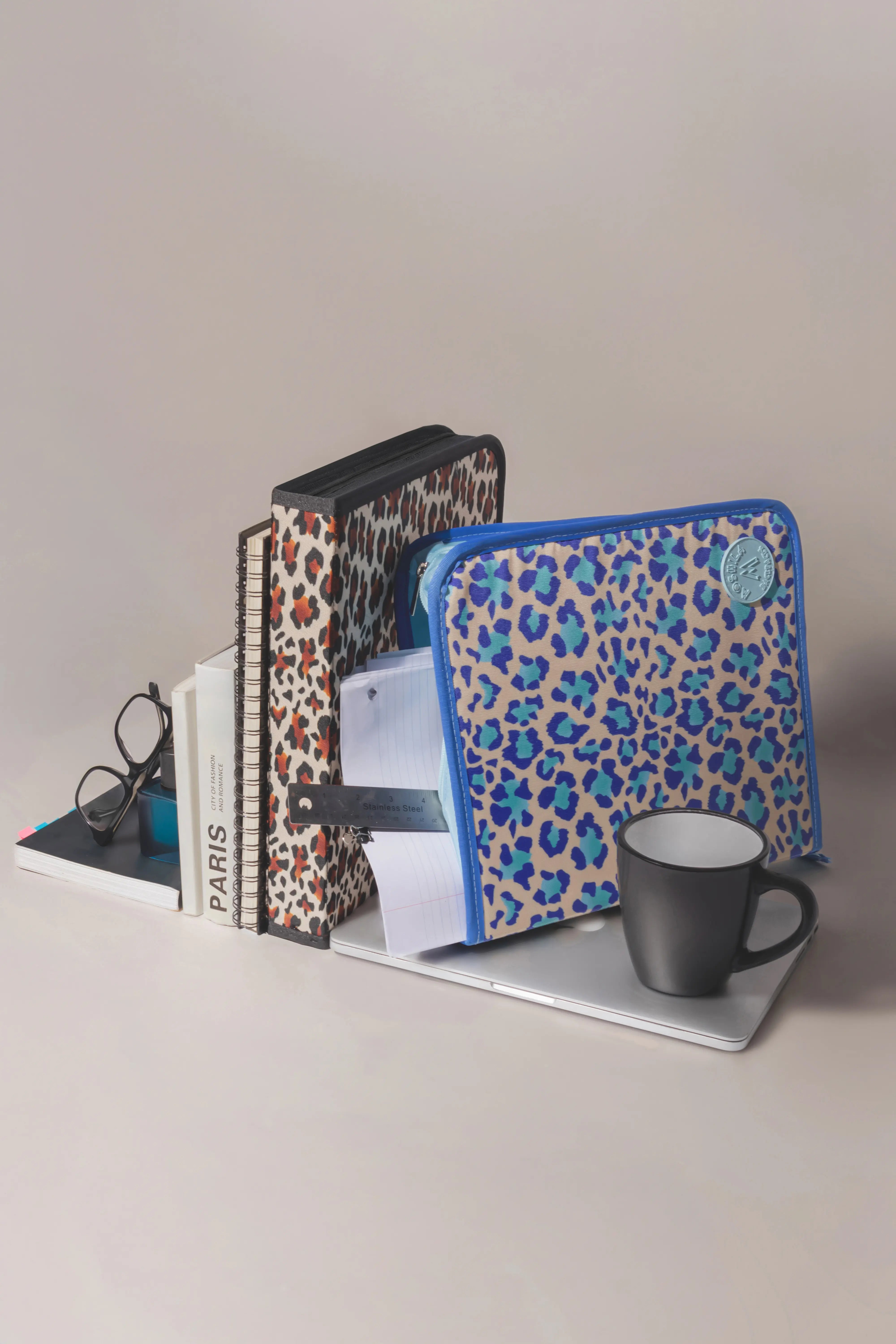 PORTAFOLIO ORGANIZADOR ANIMAL PRINT 400 HOJAS