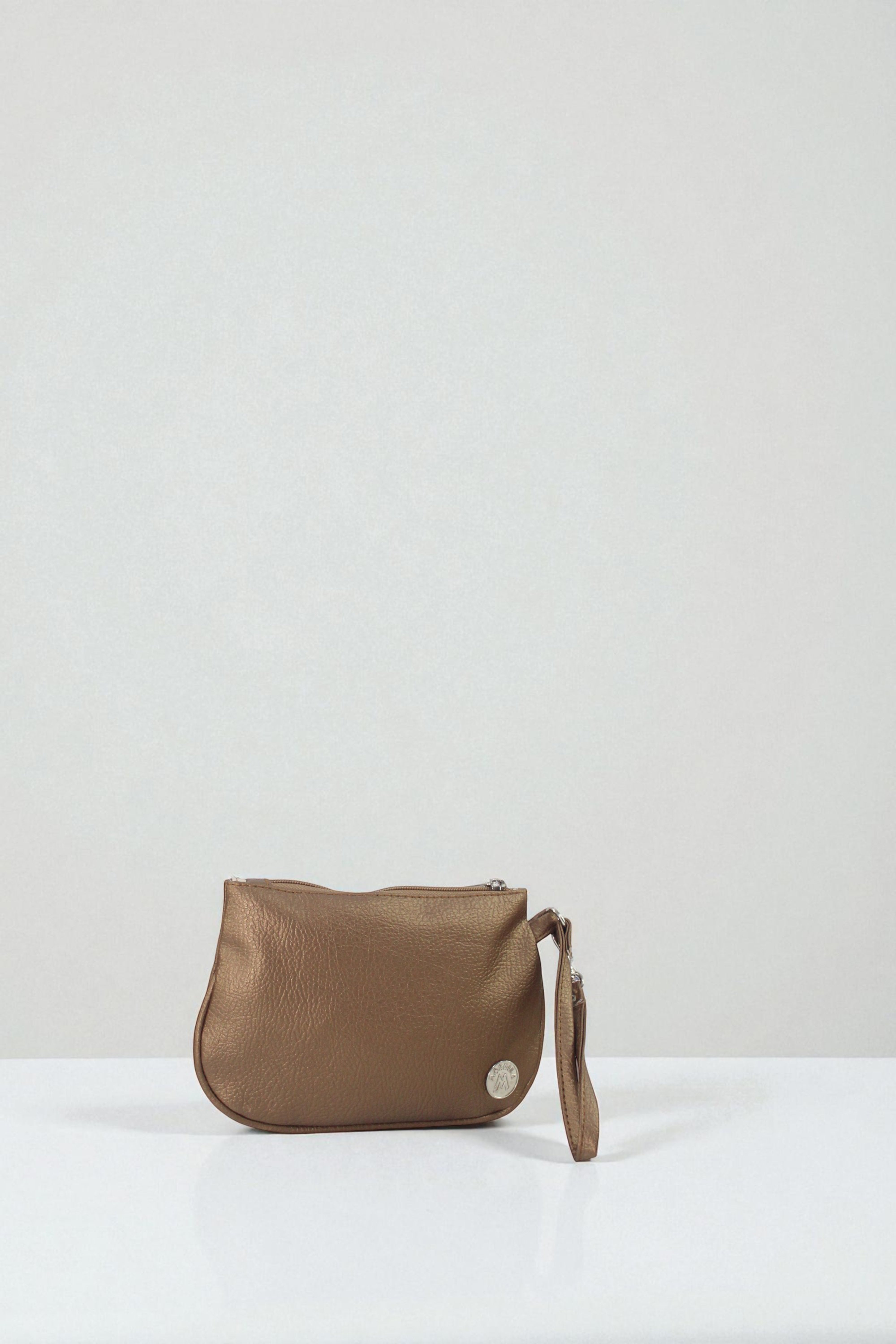 3893 BOLSO DE MANO MOSHILA BRONCE