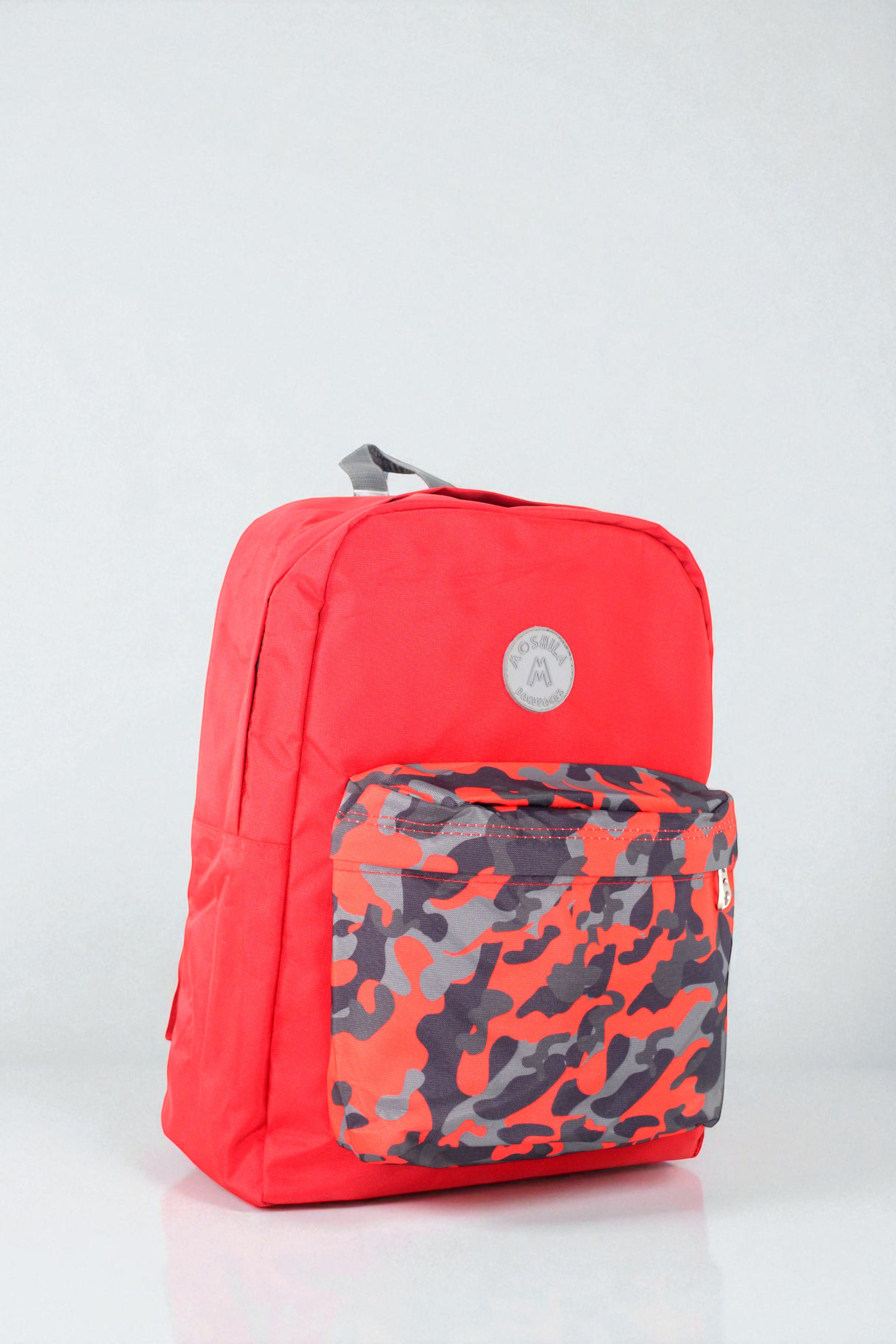 7763 MALETIN MOSHILA ROJO BOLSILLO CAMUFLADO