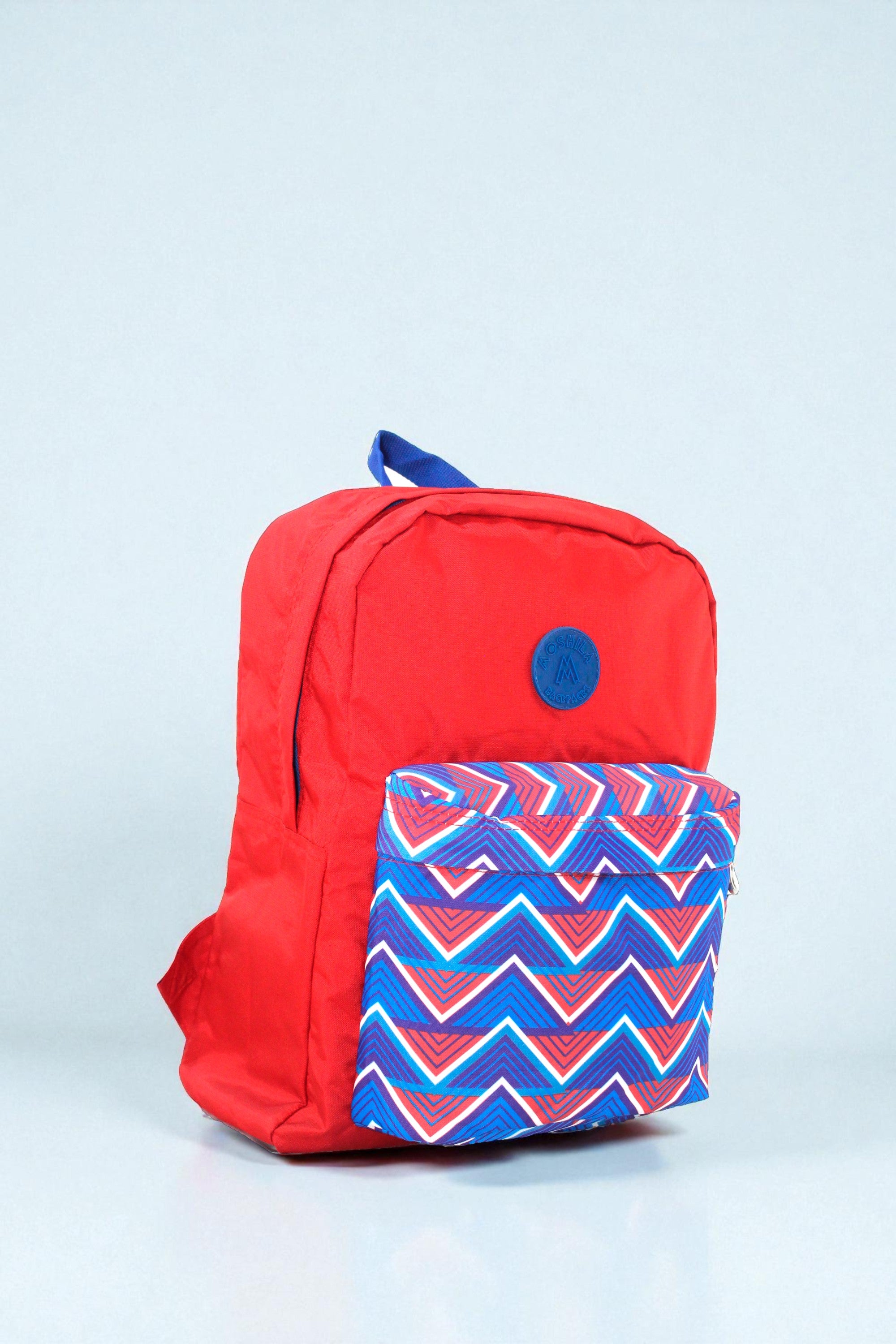 7787 MALETIN MOSHILA ROJO BOLSILLO RAYAS
